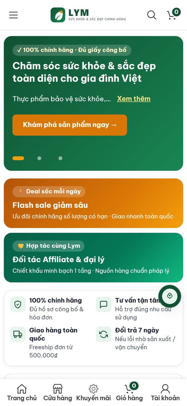 lym.vn trên điện thoại
